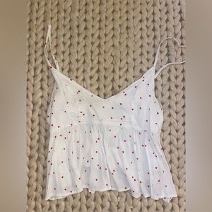 Super cute heart crop top